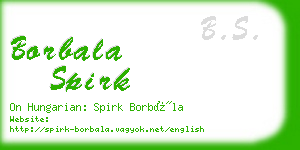 borbala spirk business card